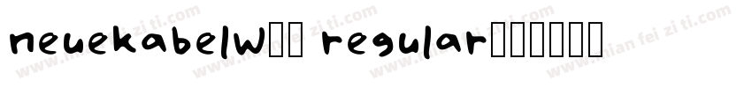 neuekabelw01 regular字体转换